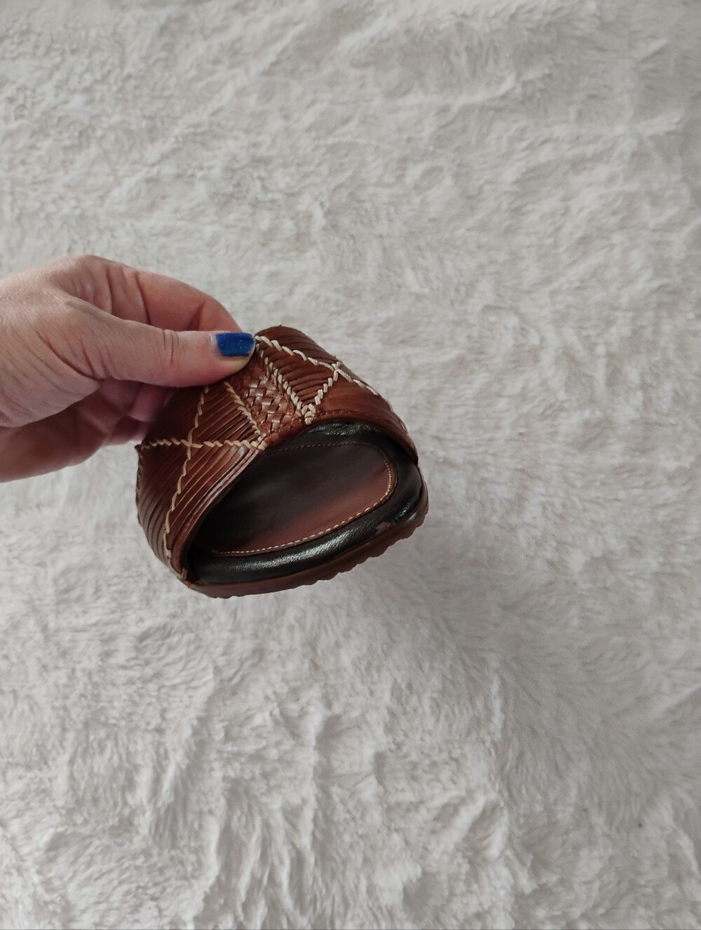 Cole Haan Brown Nike Air Slide Sandals - Picture 6 of 6